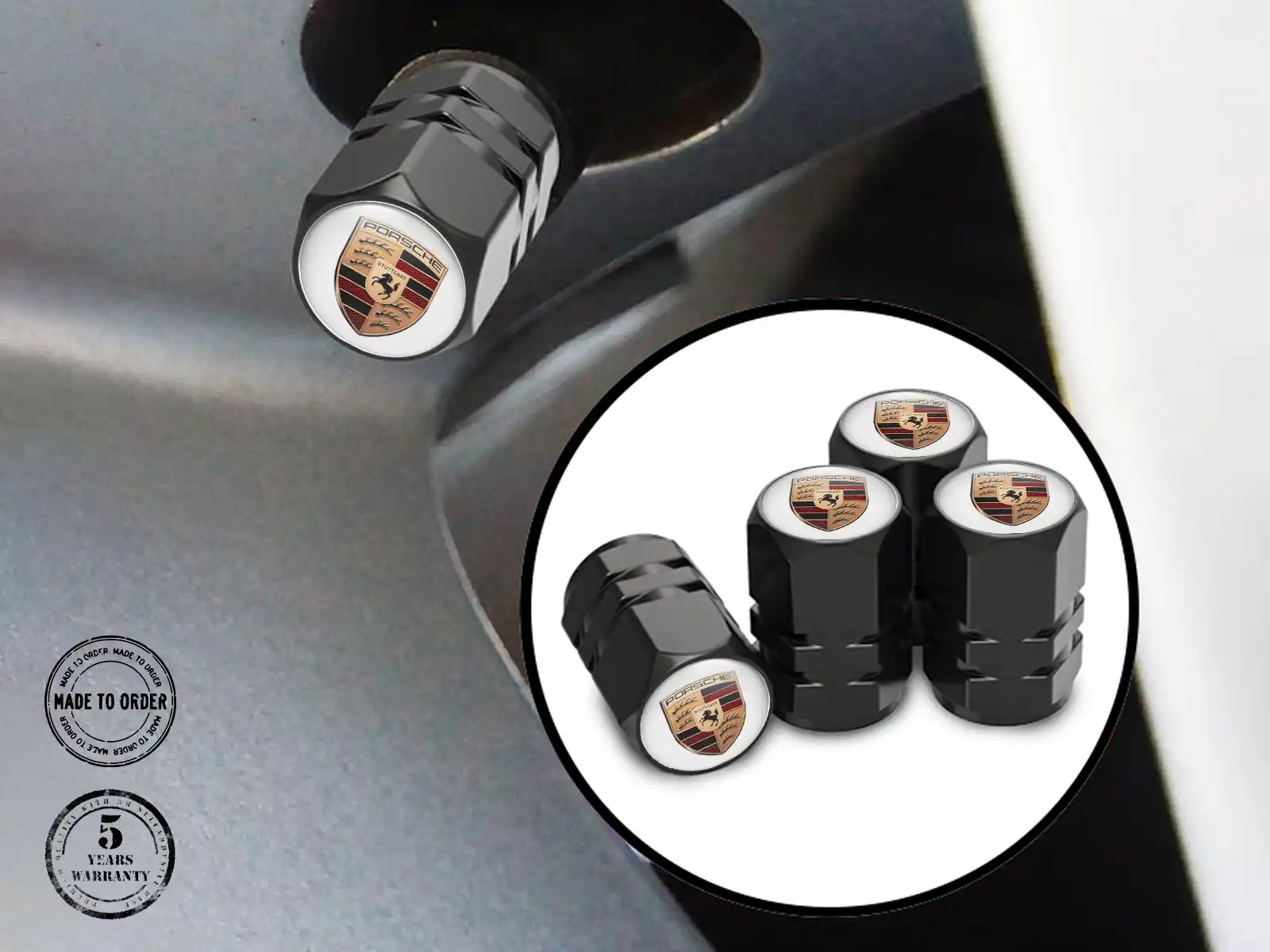 Porsche Capsules De Tige De Valve SUV Style Force